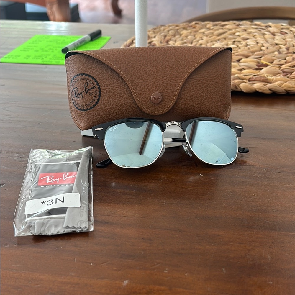 Ray-Ban Brown Leather Bag